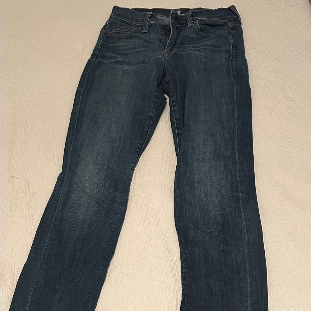 7 For All Mankind Indigo Straight Leg Jeans
